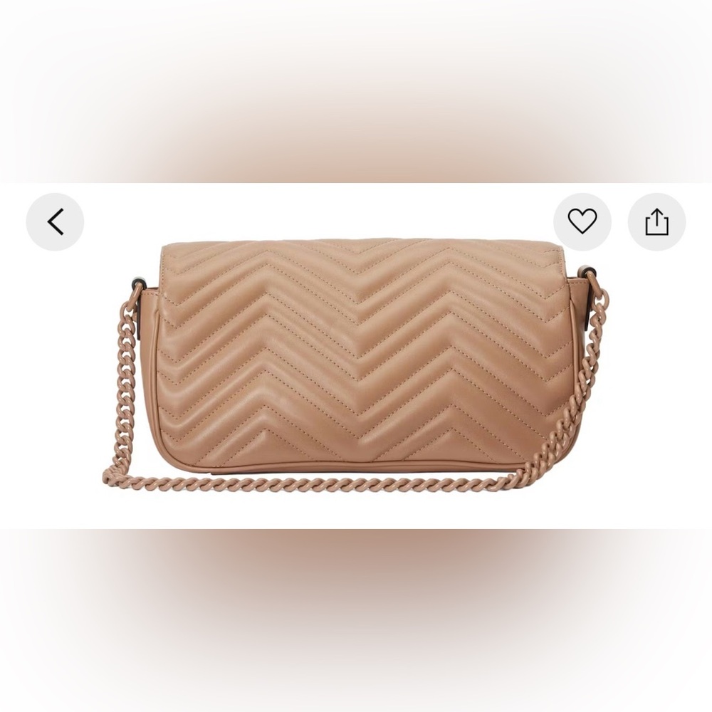 Gucci Nude Quilted Crossbody Bag - Picture 3 of 3